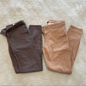 Eddie Bauer Skinny Curvy Pants. 2 Pairs. Size 2.